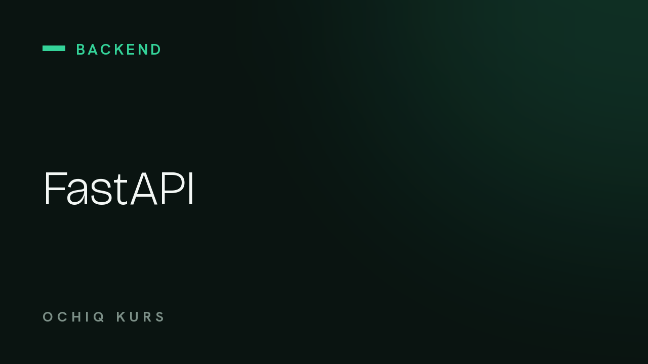 FastAPI