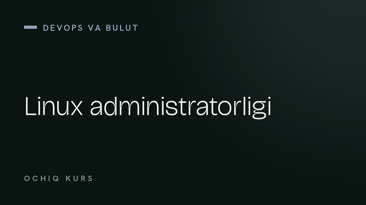 Linux administratorligi