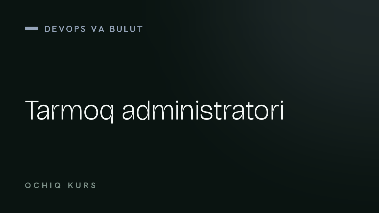 Tarmoq administratori